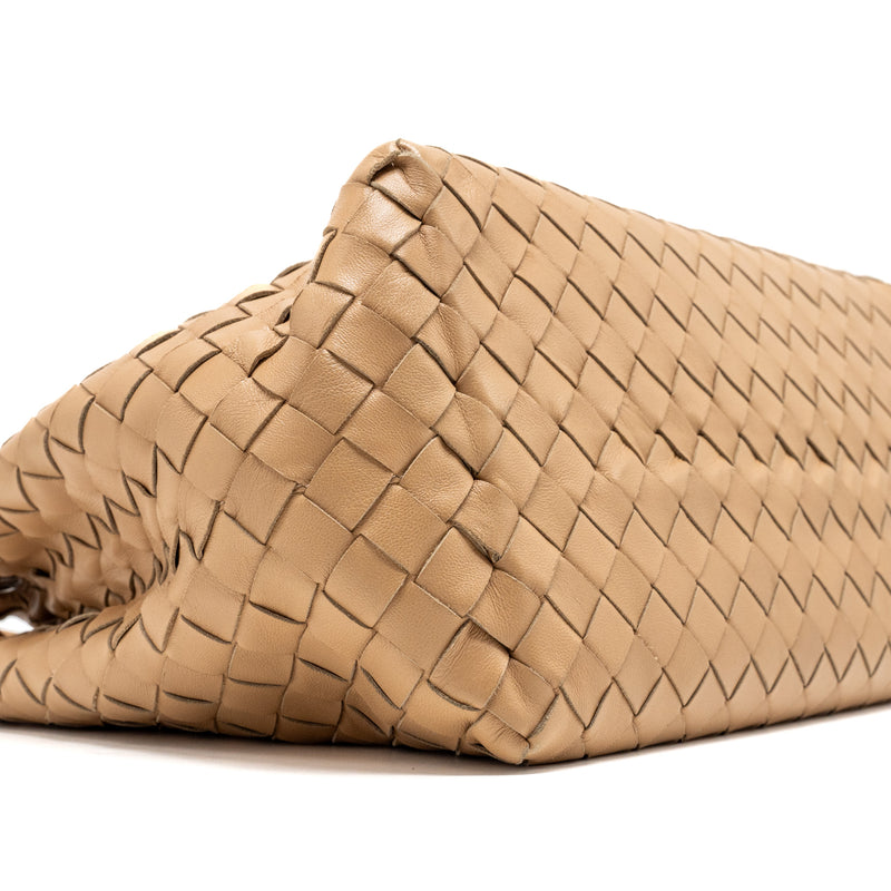 Bottega Veneta Garda Tote Bag Intrecciato lambskin beige GHW