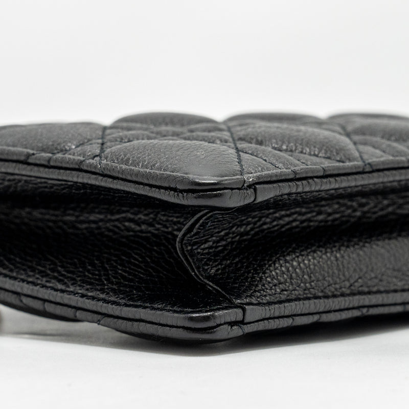 Dior Caro Every Dior Pouch Supple Calfskin Black GHW