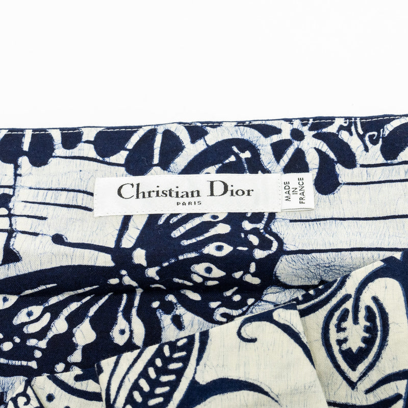 DIOR Size 34 Dress Fantaisie Cotton Navy/White DIOR Size 34 Dress Fantaisie Cotton Navy/White