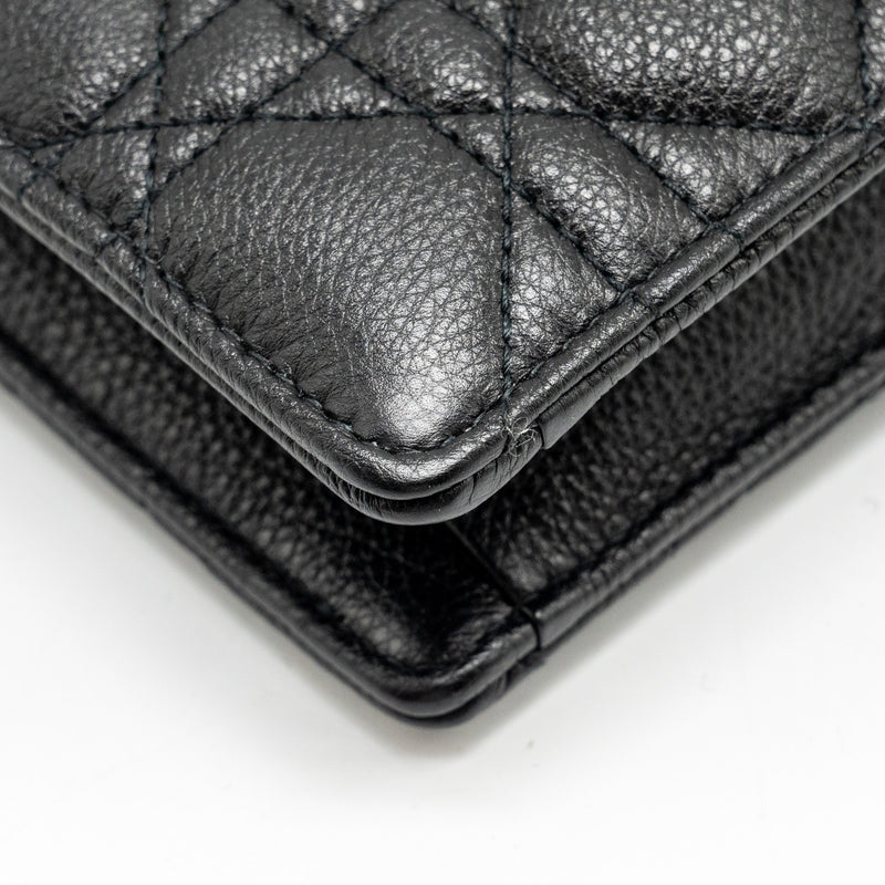 Dior Caro Every Dior Pouch Supple Calfskin Black GHW