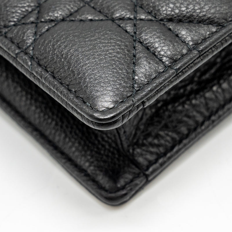 Dior Caro Every Dior Pouch Supple Calfskin Black GHW