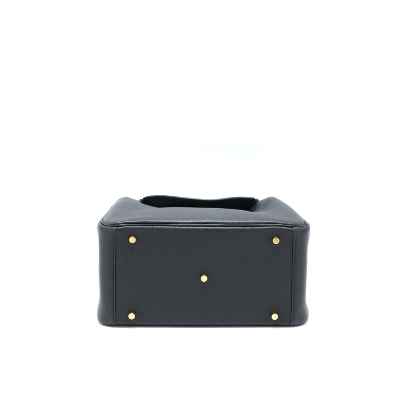 Hermes Lindy 30 Clemence Black GHW Stamp U