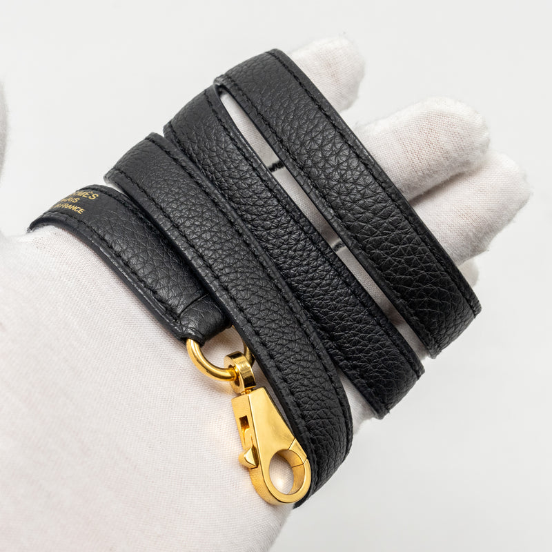 Hermes Kelly 32 Togo Black GHW Stamp Square R
