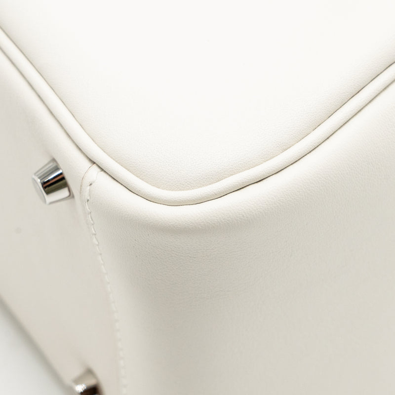 Hermes Mini Lindy Swift gris pale / gris Meyer SHW stamp B