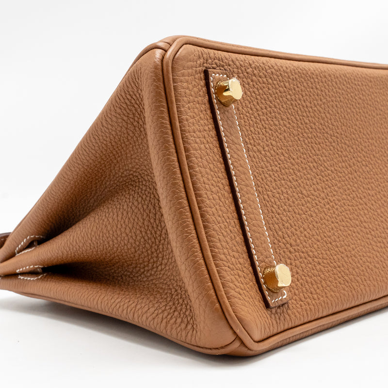 Hermes Birkin 25 togo gold GHW stamp U