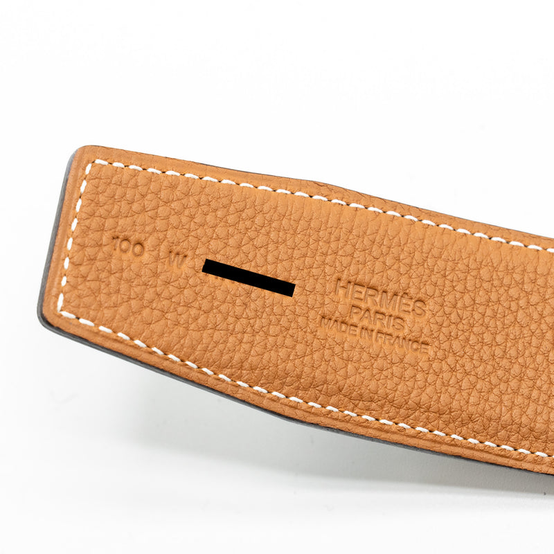 Hermes Size 100 38MM Seul De Ceinture Belt Box/Togo Black/Gold GHW Stamp W