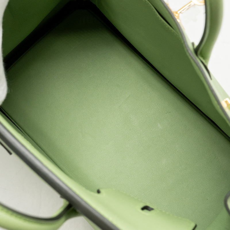 Hermes Birkin 25 Swift Vert Criquet GHW Stamp Y
