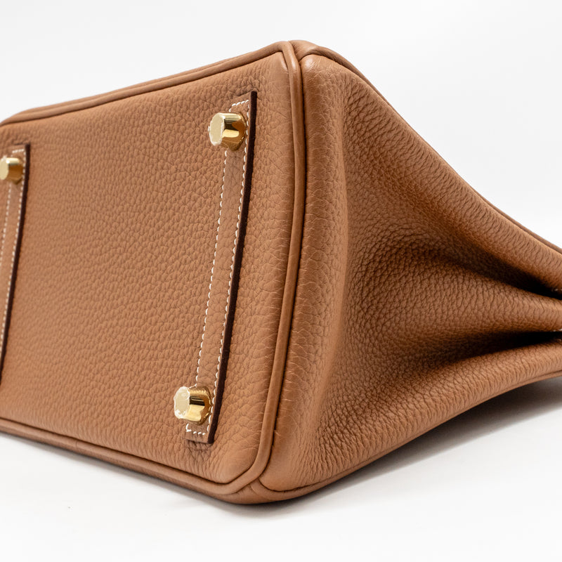 Hermes Birkin 25 togo gold GHW stamp U