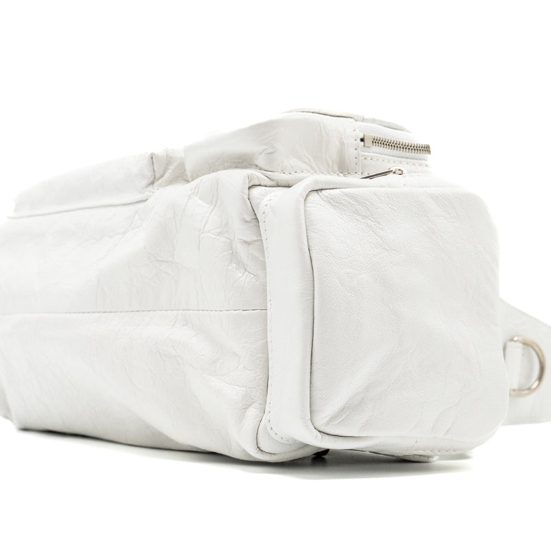 Balenciaga Superbusy XS Sling Bag Calfskin Optic White SHW