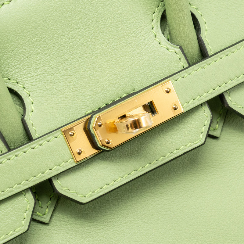Hermes Birkin 25 Swift Vert Criquet GHW Stamp Y