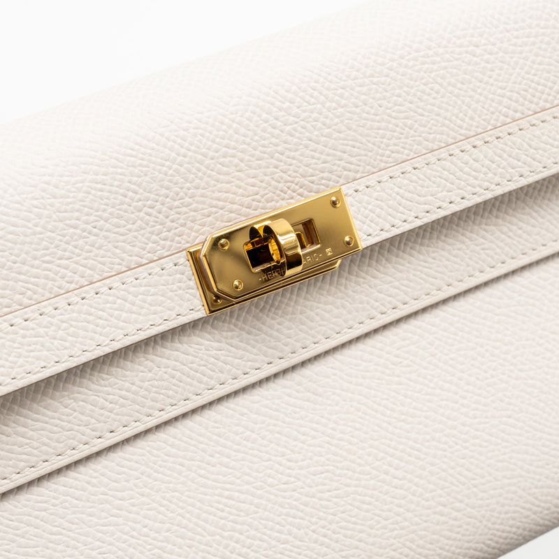 Hermes Kelly To Go Epsom Gris Pale GHW Stamp B