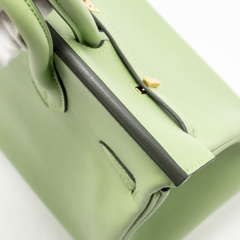 Hermes Birkin 25 Swift Vert Criquet GHW Stamp Y