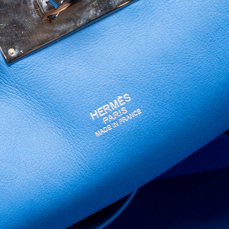 Hermes toolbox 26 swift blue paradise SHW stamp square R