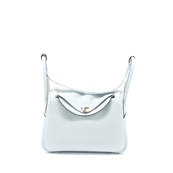 Hermes Lindy 26 Clemence Blue Pale SHW Stamp B