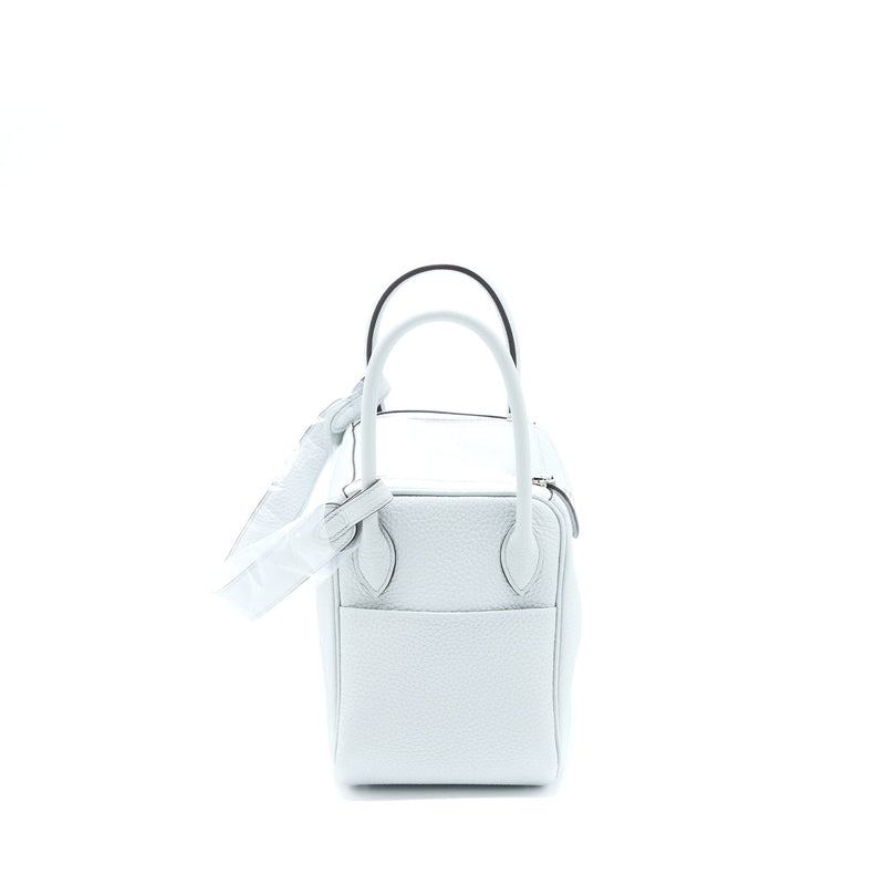 Hermes Lindy 26 Clemence Blue Pale SHW Stamp B