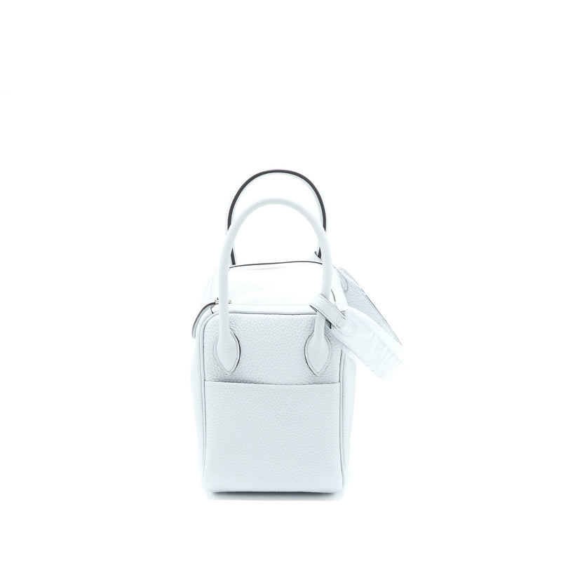 Hermes Lindy 26 Clemence Blue Pale SHW Stamp B