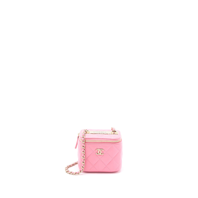 Chanel Mini Trendy CC Vanity with Chain Lambskin Pink LGHW
