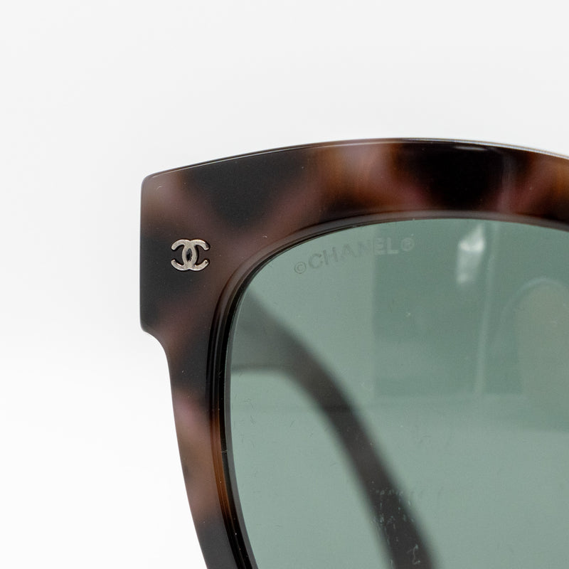 Chanel Acetate Square CC Sunglasses Tortoise Shell Brown SHW 71347A