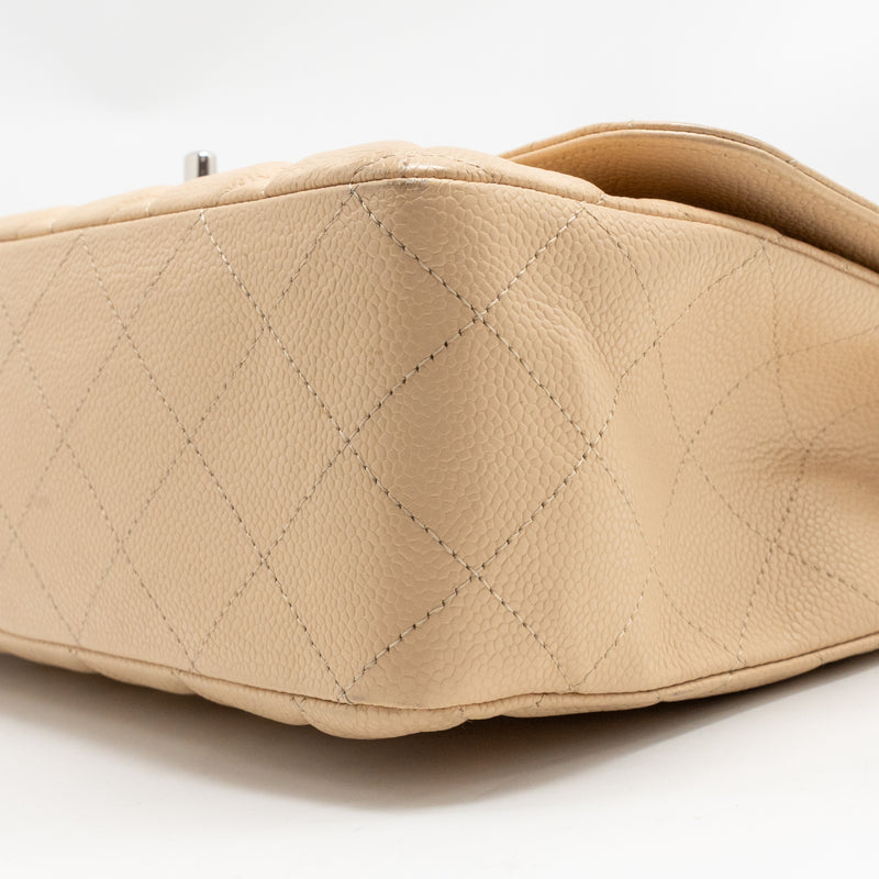 Chanel Jumbo Classic Single Flap Bag Caviar Beige SHW