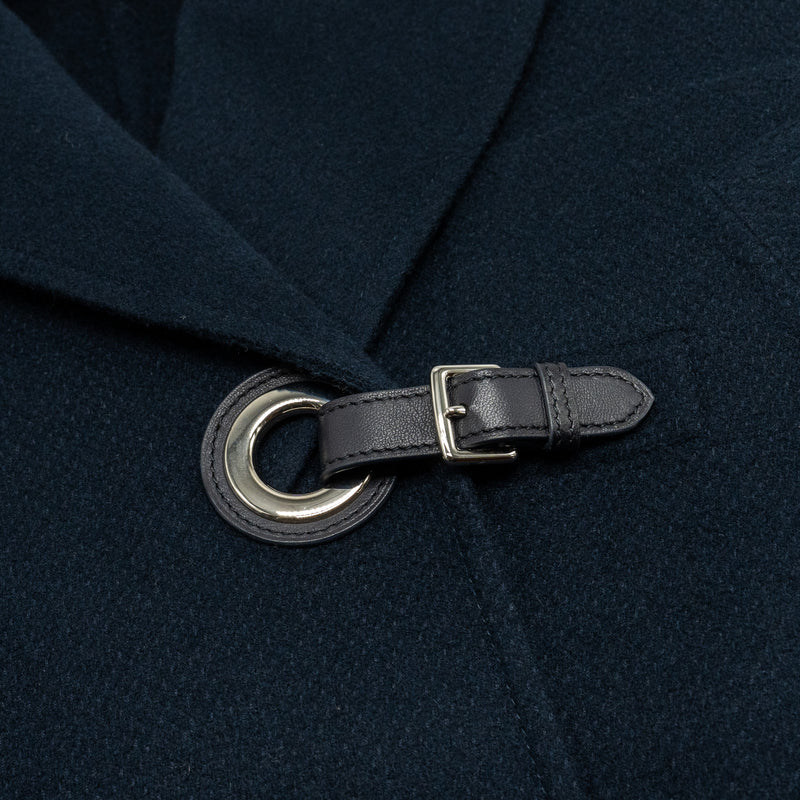 Hermes Size 34 Mid-Length Coat Cashmere Navy