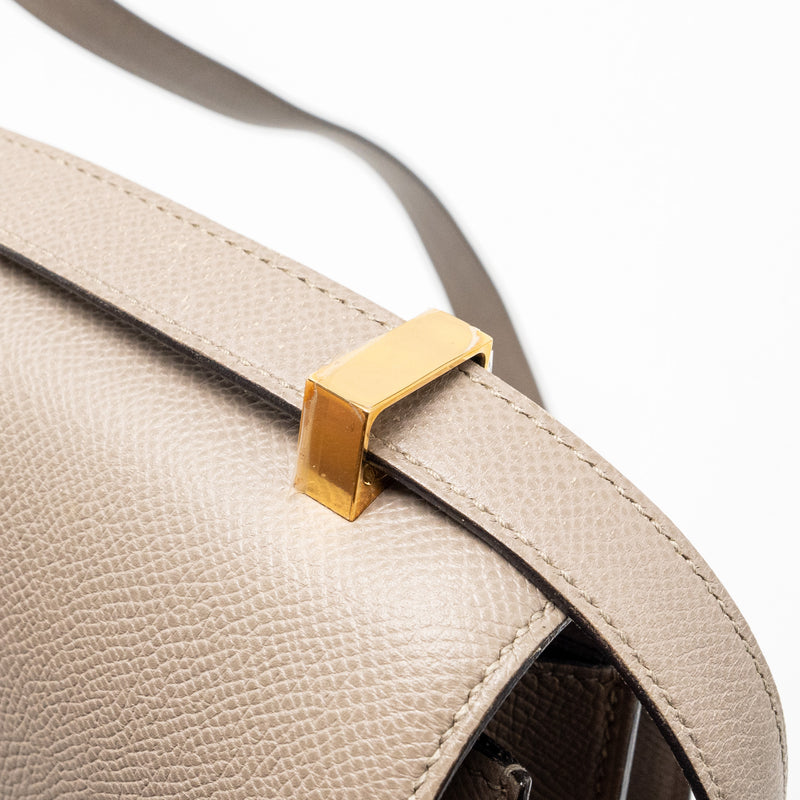 Hermes constance 24 epsom Gris Asphalte GHW stamp C