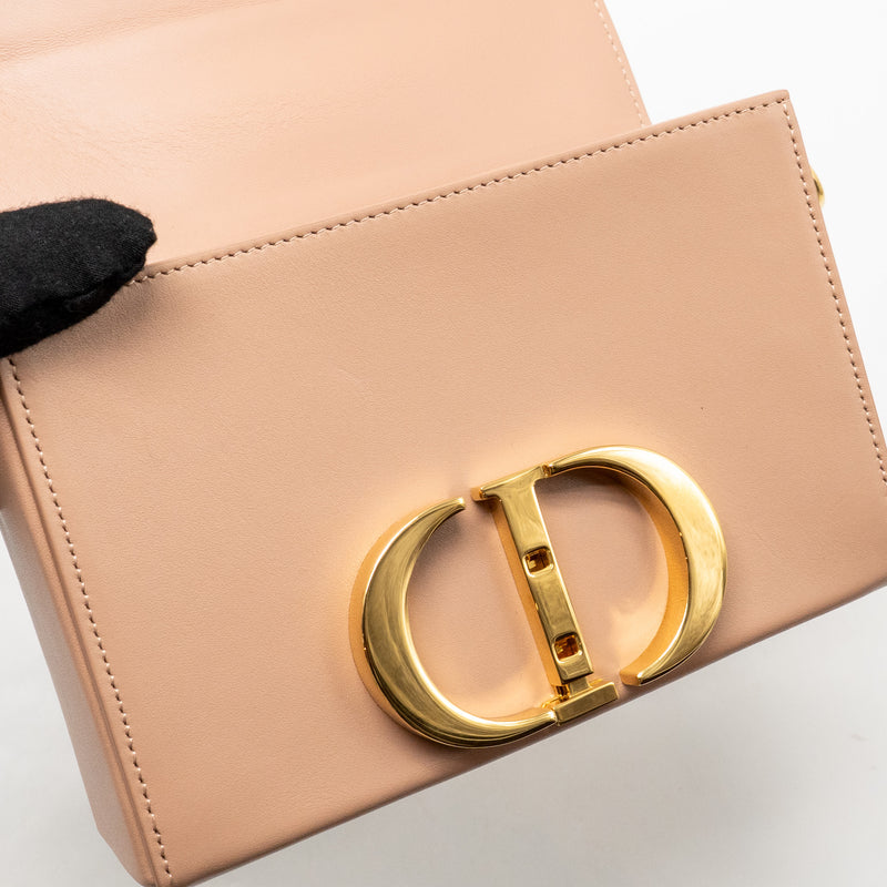 Dior 30 Montaigne Box Calfskin Rose de Ven GHW