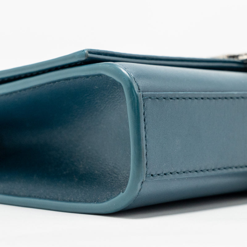 Saint Laurent/YSL Small Kate Bag with Tassel Caflskin Blue SHW