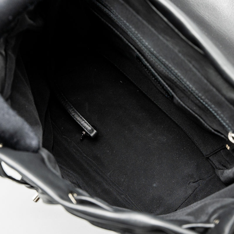 Chanel Urban Spirit Backpack Chevron Calfskin Black SHW