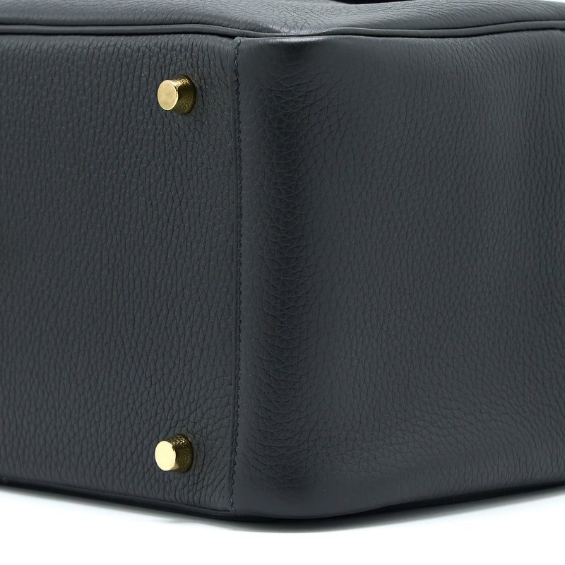 Hermes Lindy 30 Clemence Black GHW Stamp U