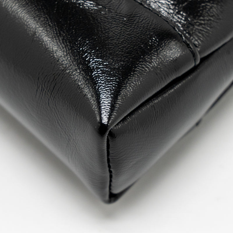 Chanel Mini 31 Clutch with Chain Shiny Calfskin Black LGHW (Microchip)