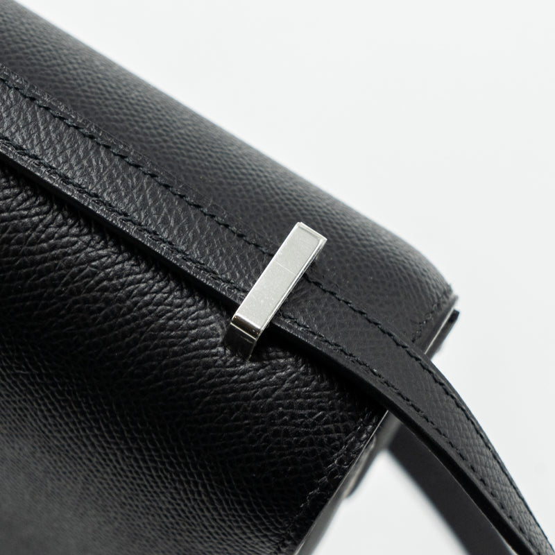 Hermes mini constance epsom black SHW stamp B (new version)
