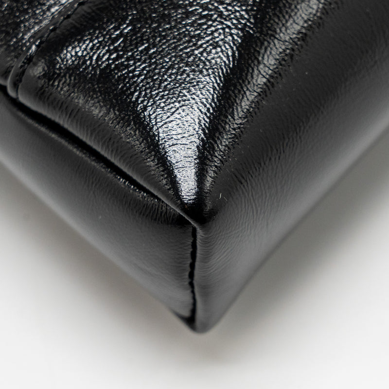 Chanel Mini 31 Clutch with Chain Shiny Calfskin Black LGHW (Microchip)