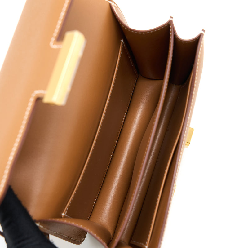 Hermes Mini Constance Epsom Gold GHW Stamp U