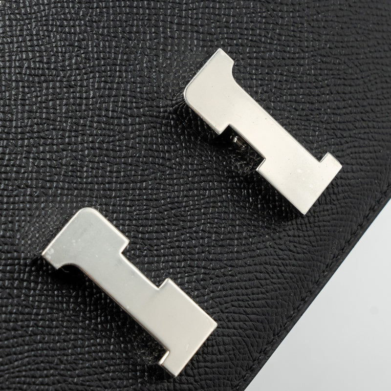 Hermes mini constance epsom black SHW stamp B (new version)