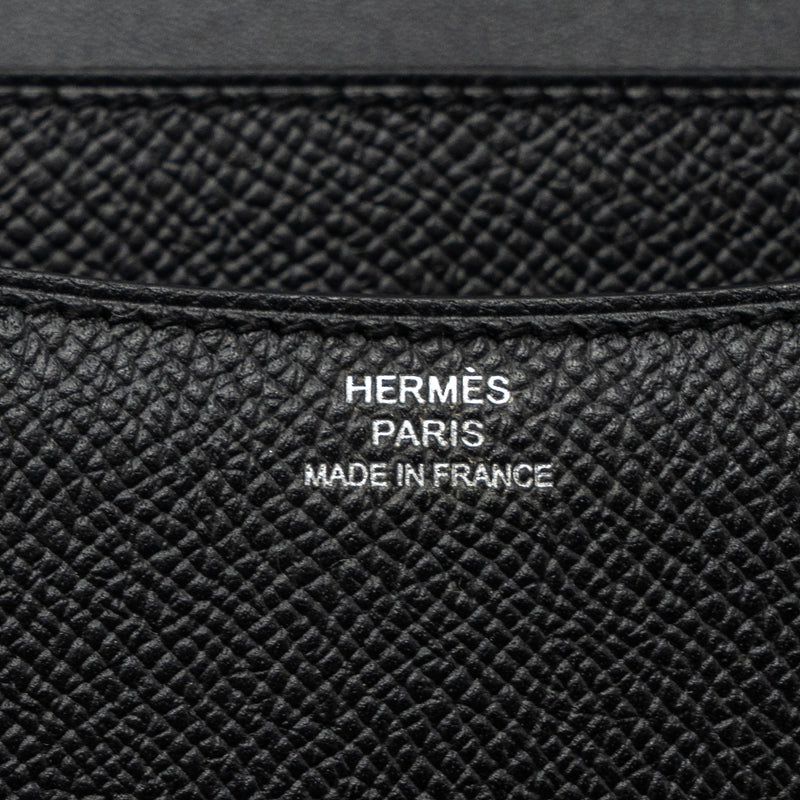 Hermes mini constance epsom black SHW stamp B (new version)