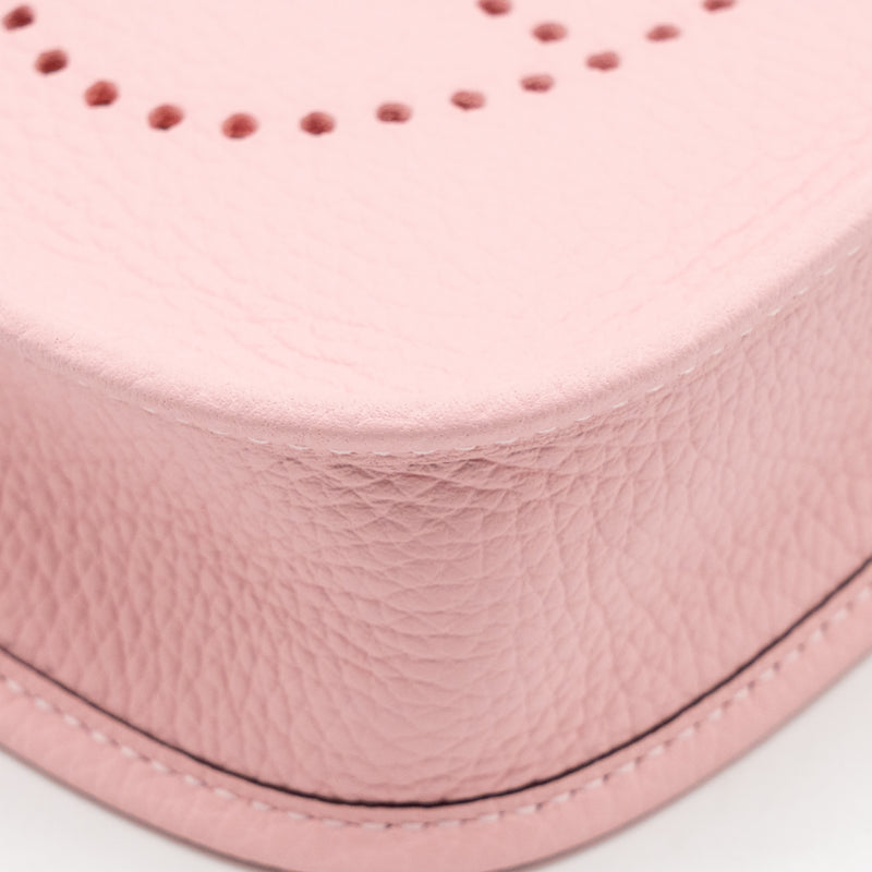 Hermes Mini Evelyne Clemence Rose Sakura SHW Stamp K