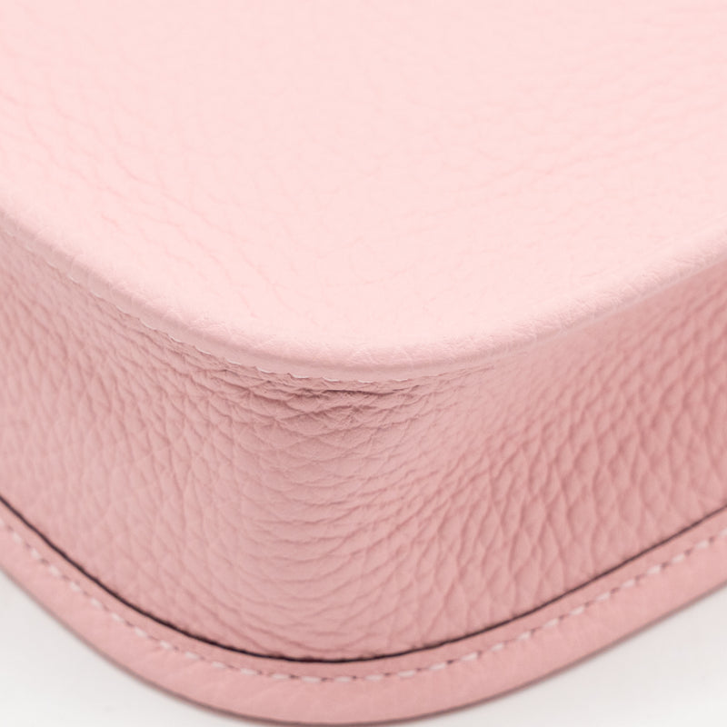 Hermes Mini Evelyne Clemence Rose Sakura SHW Stamp K