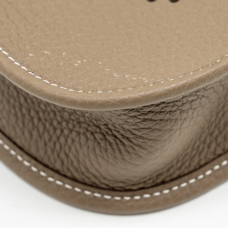 Hermes Mini Evelyne clemence etoupe GHW stamp K