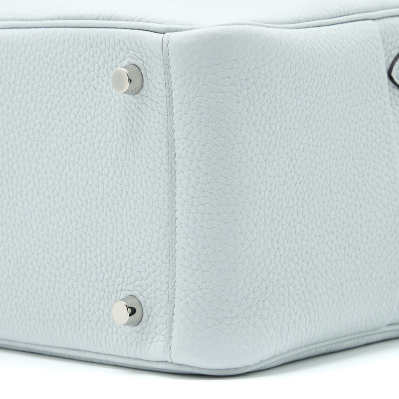 Hermes Lindy 26 Clemence Blue Pale SHW Stamp B