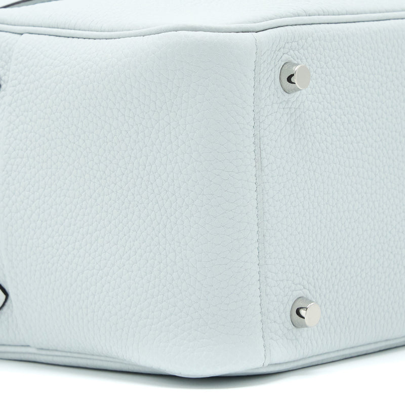 Hermes Lindy 26 Clemence Blue Pale SHW Stamp B