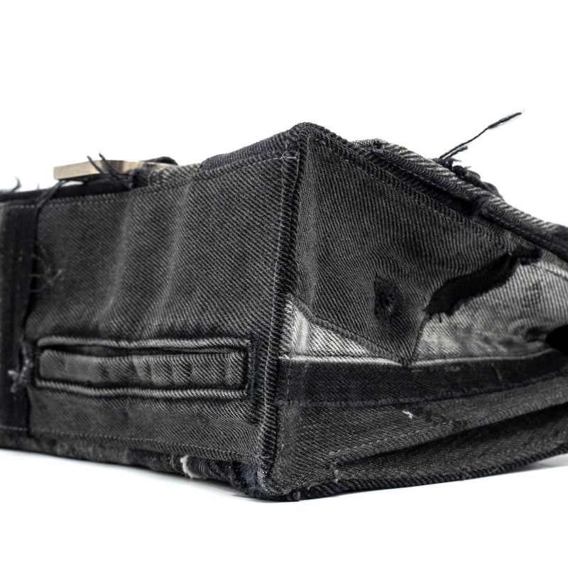 Balenciaga medium hourglass bag limited edition denim black/multicolour SHW