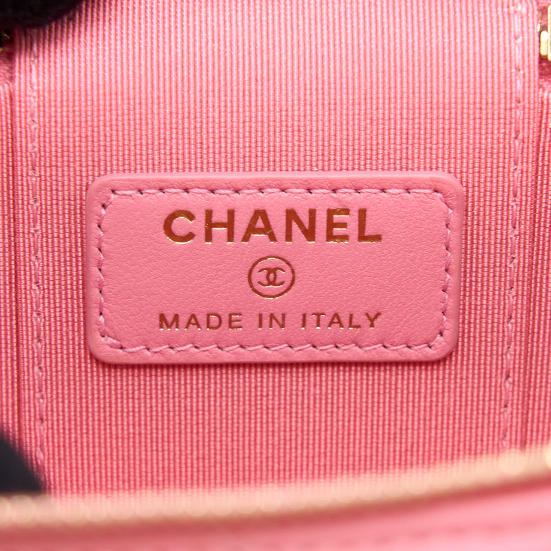 Chanel Mini Trendy CC Vanity with Chain Lambskin Pink LGHW