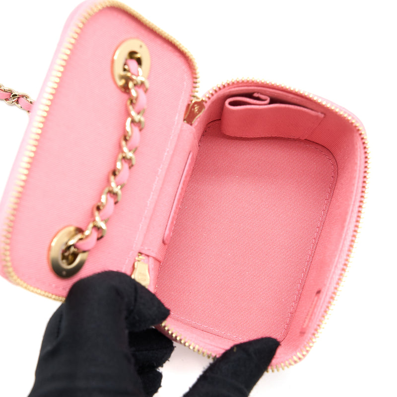 Chanel Mini Trendy CC Vanity with Chain Lambskin Pink LGHW