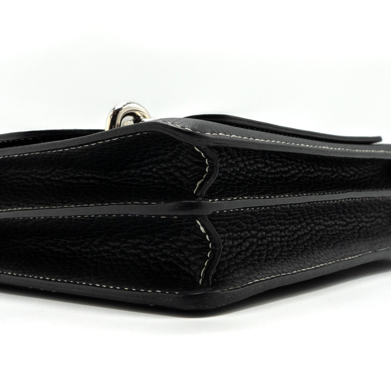 Hermes Roulis 23 Clemence Black SHW Stamp Square R