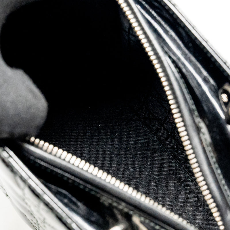 DIOR Medium Lady Dior Patent Leather Black SHW