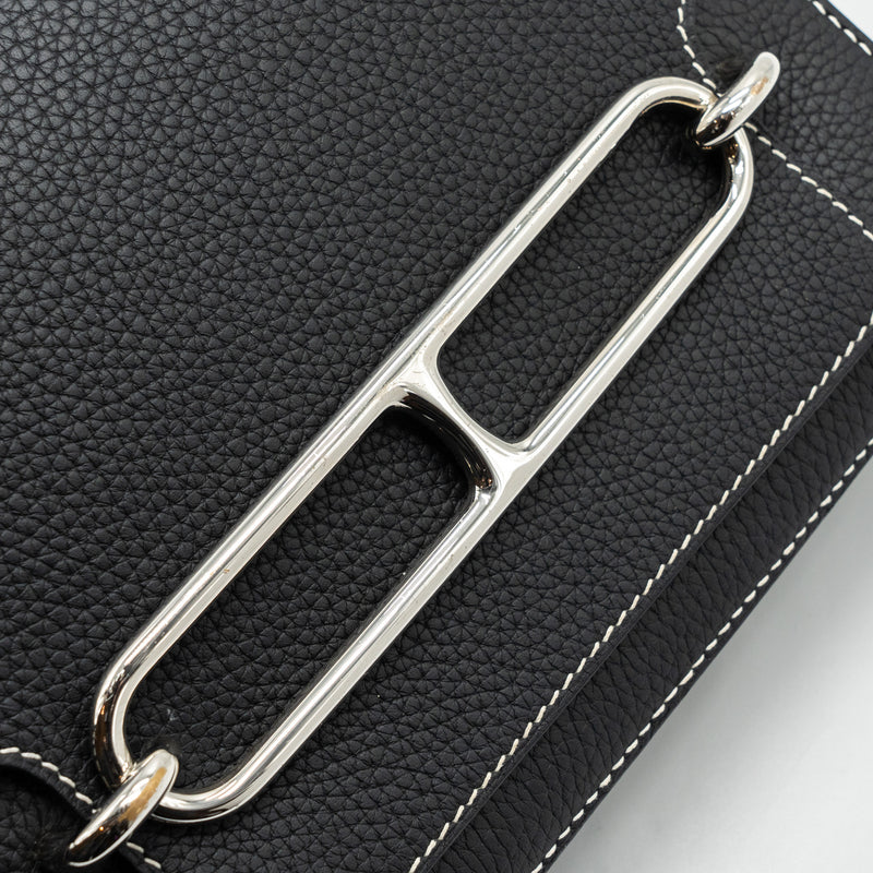 Hermes Roulis 23 Clemence Black SHW Stamp Square R