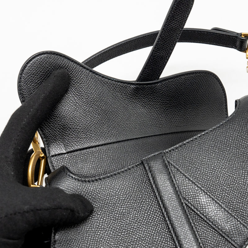 Dior Mini Saddle Bag Calfskin Black GHW