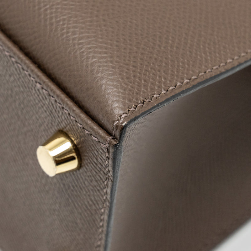Hermes Kelly 25 Epsom Ecorce/Etoupe/Noir GHW Stamp B