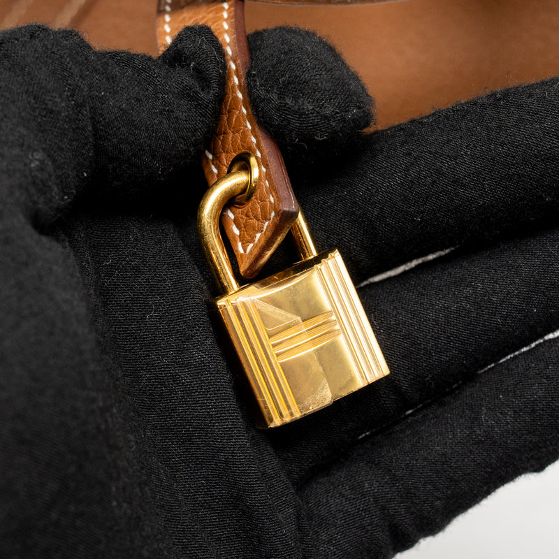 Hermes Picotin 18 Lock Bag Clemence Gold GHW Stamp Y