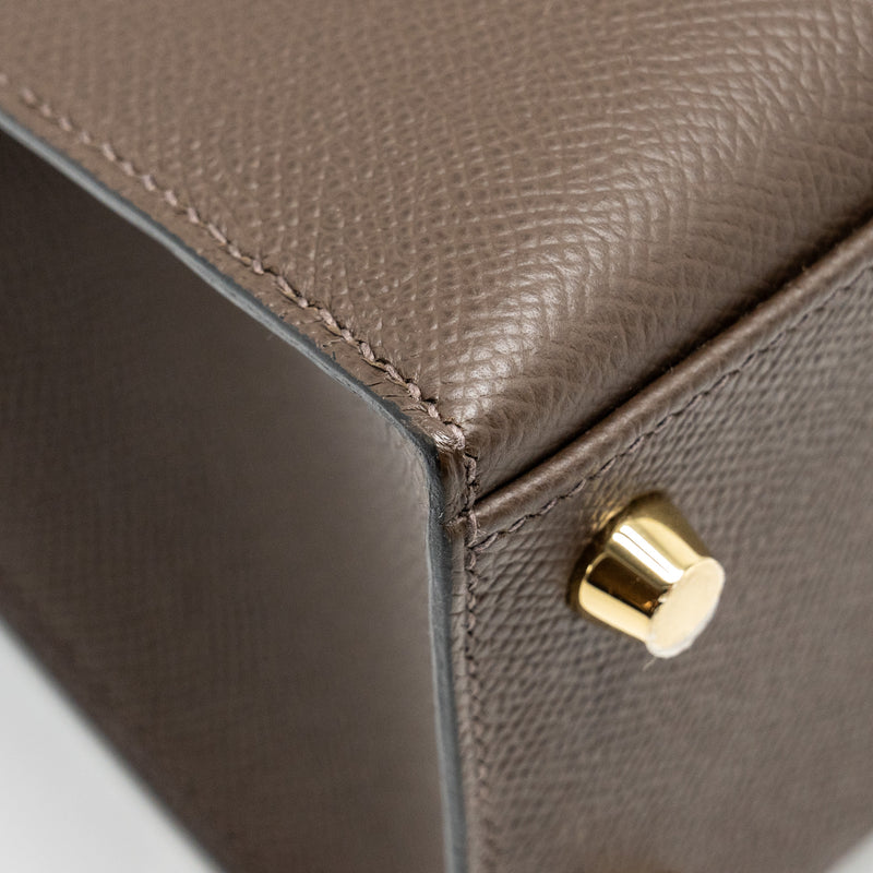 Hermes Kelly 25 Epsom Ecorce/Etoupe/Noir GHW Stamp B